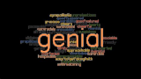 antonyms of genial|genial definition.